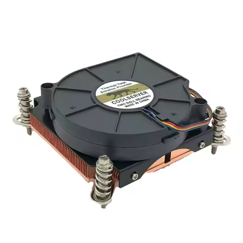 COOLSERVER 1U3CC Server CPU Cooler Fan Copper Heatsink Industrial Workstation Computer Active Coolin
