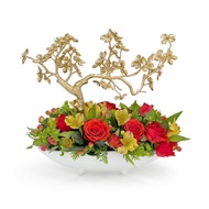[NoelGifts.com] Congratulatory Table Florals - Golden Grace Flower Arrangement (AAOO63)