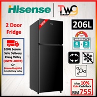 [FREE SHIPPING] Hisense (206L / 240L / 320L) 2 Door Top Freezer 4 Star Inverter Fridge.