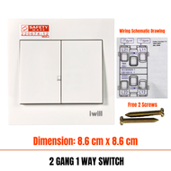ONS Switch / Socket [Dimmer - USB Wall Socket - Push Switch - Socket with Mounting Box ]