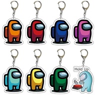 Anime Game Among Us Keychain Crewmates/Imposter Car Keychains for Men Bag Pendant Key Chain Trinkets