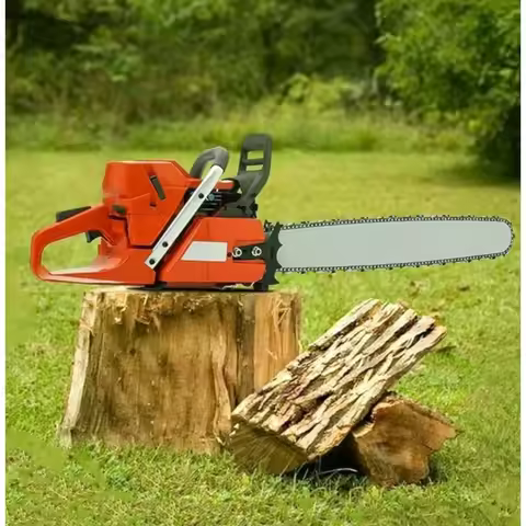 28 Inch Gas Powered Chainsaw 4HP Single Cylinder Air Cooled 2 Cycle Petrol Chain Saw with Automatic 