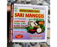 Kapsul Sari Manggis Plus Sirsak Isi 10 Sachet Obat Asam Urat Pegal Linu Nyeri Otot
