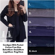 Cotton Cardigan Long Cardigan Jacket Women Kardigan Muslimah