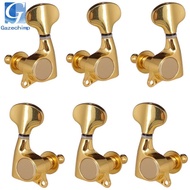 [Gazechimp] 3R3L Golden Tuning Peg Tuner For Steel String Electric Acoustic Folk Guitar Golden 3R3L
