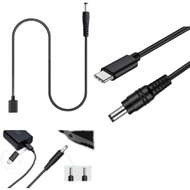 DOU TypeC DC To 12V Power-Cable USB To DC-Jack Adapter Wire Usb Boost Line 8 Plugs
