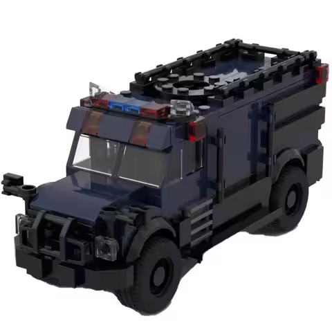 Military Armored Vehicle Building Blocks Assault Army Car Model Classic Bricks compatible with LEGO 