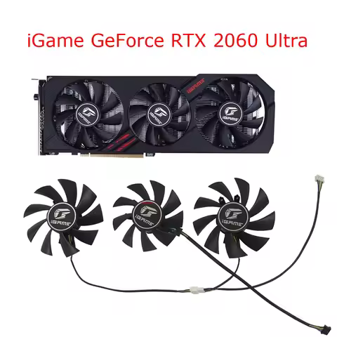 75MM*1+85MM*2 Graphics Card Fan GPU Cooler For Colorful iGame GeForce RTX 2060 GTX 1660 Ti SUPER Ult