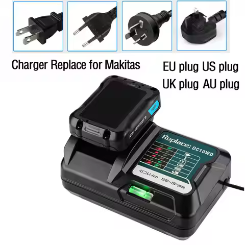 DC10WD Lithium Battery Charger For Makita 10.8V 12V DC10WD BL1016 BL1021B BL1041B FD05 Lithium Batte