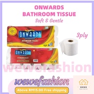 Onwards Bathroom Tissue Soft & Gentle 6600 PLY 10 ROLL 3PLY TOILET PAPER