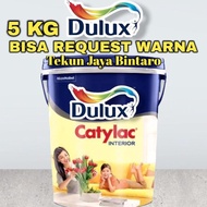 READY STOK CAT TEMBOK DULUX CATYLAC INTERIOR 5 KG VARIAN ABU GREY