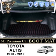 TOYOTA ALTIS ( 2008 - 2013 ) Car Boot Mat PU Leather Cargo Mat Trunk Carpet Boot Liner Tray Karpet B