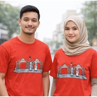 T-SHIRT KELANTAN DOODLE ART PREMIUM, RED
