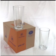 Box of 6 tall Vietnamese glass cups