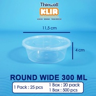 Thinwall Round Wide Clear 300 ml / Thinwal Container 300ml Round