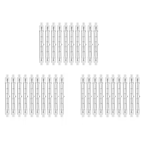 ABXF-R7S Halogen Light Bulb 118 Mm 200 W 230 V Pack Of 30 Halogen Rod R7S Halogen Bulb R7S Dimmable 