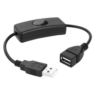 28cm USB 2.0 A Male ke Female Extension Extender Cable dengan Switch