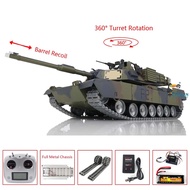 ✚1/16 Henglong RC Tanks Abrams M1A2 3918 Metal Chassis Open Fire Smoking Flash 360 Rotating IR B ☜F