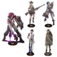Acrylic Arcane LOL Model – Standee Jinx, Viktor, Caitlyn, Table Decoration, Anime Gift