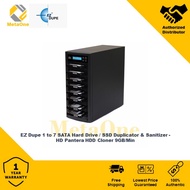 EZ Dupe 1 to 7 SATA Hard Drive / SSD Duplicator & Sanitizer - HD Pantera HDD Cloner 9GB/Min (DM-HS0-