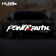 CAHAYA Cutting STICKER POWER FAITH Motorcycle Car STICKER Reflective Light