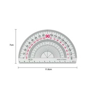 W.I.P Combined Two-Color Protractor (HA401-11/11cm) (HA401-6/15cm)