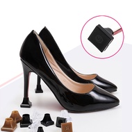 1 Pair Woman High heels Shoe Covers Square TPU/PVC Material Soft Damping Heel protector Silencer Non