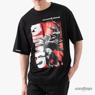 GALLOP : Men's Wear D&amp;D Oversized T-Shirt เสื้อยืดโอเวอร์ไซส์ รุ่น GDDT9004 สี Black - ดำ / ราคาปกติ 1190.-