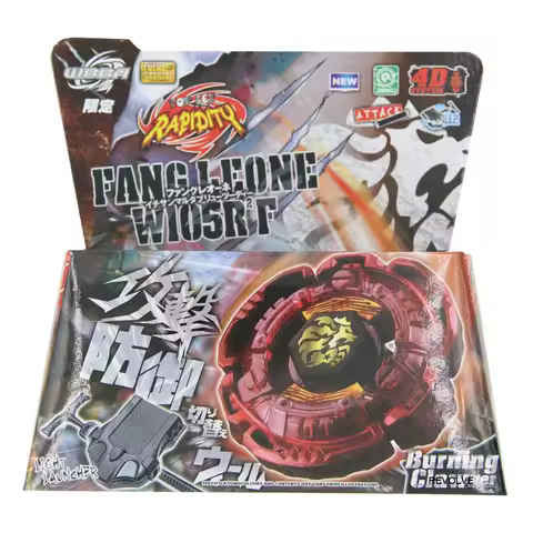 SPINNING TOP Metal Fusion Fight 4D System BB116D FANG LEONE W105R2F WITH launcher for Children Gift