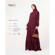 Nibras Lite 001A Dark Grey Brown Maroon Black Cappuccino Amunzen Simple Plain Gamis READY TO SHIP