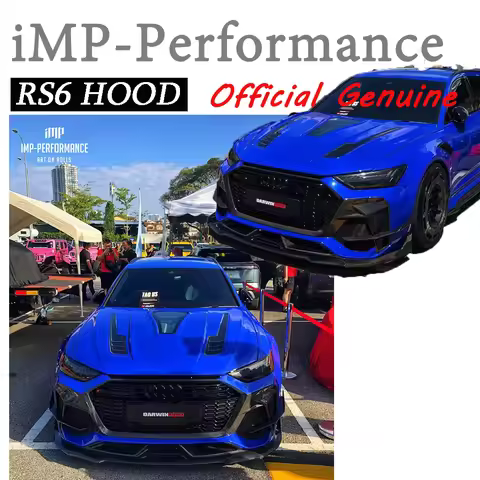 Car Accessories iMP Performance Style Carbon Fiber C8 RS6 Hood Fit For 2019-2022 RS6 Avant C8