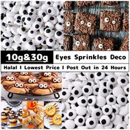 [Petite Houz] Edible Eyes Balls Sprinkles Cake Decor Viral Brownies Halloween Rice Icing Kek Gula Hi