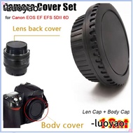 LUOYAO 1Set Rear Lens Cap, Photography Accessories Cover Protector Lid Camera Cap Cover,  Cap Set Ca