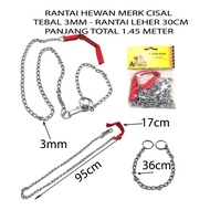 CISAL Brand Animal Chain 1.5 Meters Long Variant 2mmx1.5m - 2.5mmx1.5m - 3mmx1.5m