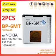 ของแท้เปลี่ยน BP-6MT สำหรับ Nokia N81 N82 N81-8G E51 E51i 6720 6720C BP 6MT โทรศัพท์มือถือ Accumulat