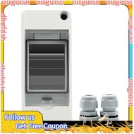 【D&F】HT-2 IP65 Waterproof Distribution Breaker Box Panel Installation 2 WAY PC Outdoor Electrical MC