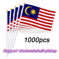 Size Besar 1000pcs Malaysia Hand Flag bendera malaysia