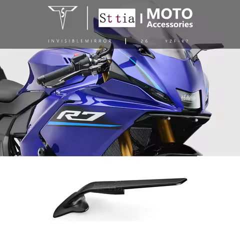 2026 YZF R7 Motorcycle Rearview Mirrors For Yamaha YZF-R7 YZFR7 Sport Winglet Mirror Adjustable Rota