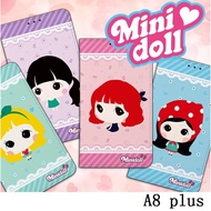 Korean Mini Doll Painted Leather Case For Samsung A8 2018 A8 Plus A8 +