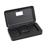 PALO LP-E12 / E12 LP12 เครื่องชาร์จ LCD แบบสองช่อง + การจับคู่แบตเตอรี่ Canon EOS M EOS M2 EOS m50 E