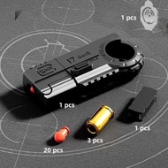 Fidget Toy gun For Kids EDC Decompression Shell Ejecting Ring Pistol toy Anxiety Autism Stress Relie