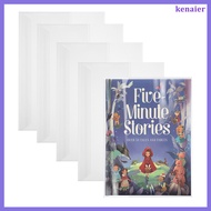 5 Pcs Protective Book Covers to Order for Reading Waterproof 38.00X26.70X0.20CM Transparent PP  kena