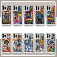 For Samsung Galaxy A30S A50 A50S A51 A52 A52S A54 A55 Casing Cartoon Piping Bricks Super Mario Cute 
