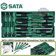 SATA 09913 13PCS Combination Screwdriver Tray Set