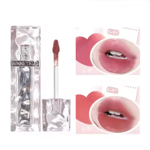 Gogotales Soft Mist Ice Block Lip Glaze Lip Frozen Red Color Mud Honey Natural Blush Student Makeup 
