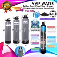 WATERMAN Outdoor Sand Water Filter 6 Layer With Halal Activeted Carbon/ Penapis Air Luar Rumah