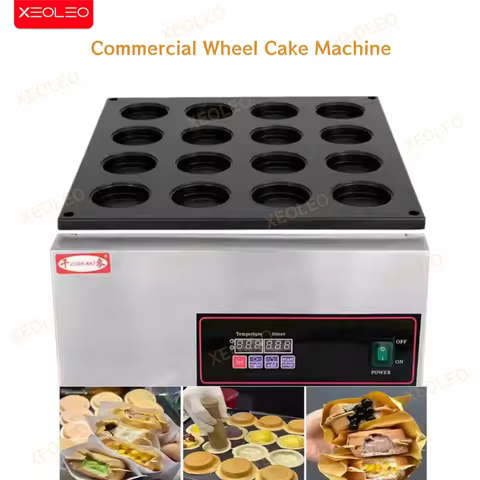XEOLEO Commercial Stall Wheel Cake Machine Electric Red Bean Cake Pan Snack Equipment Machine Egg Bu