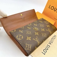 日本二手／LV長夾／內有拉鏈零錢袋／MI0095