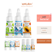 Deonat Natural Aloe Papaya Mineral Deodorant Spray / Stick Tawas / Roll on