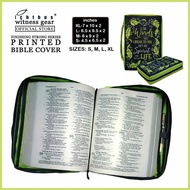 Bible Cover Sturdy and Affordable Bible Cover with Zipper Bible Cover Case Printed Bible Verse